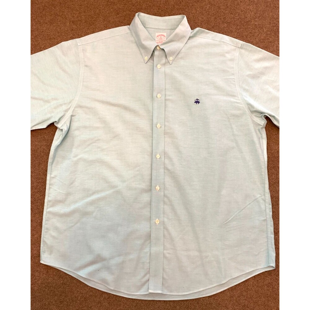 Brooks Brothers Light Green Casual Button Down Shirt XL